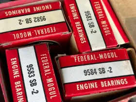 490m-2 Federal Mogul Nos 1937-40 Oldsmobile 6 Cyl Engine Main Bearing Set 002 Undersize