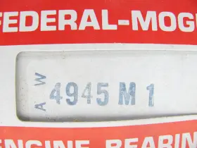 4945m1 Federal Mogul Engine Main Bearings .001 Inch 1971-1977 Chevrolet 2.0l 2.3l #3