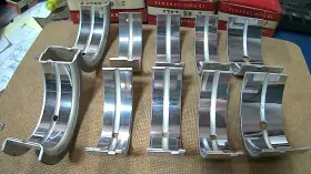 786m.002 Federal Mogul Main Bearings For Studebaker V8 224 232 259 289 Size .002