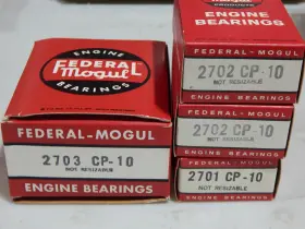 1155p Federal Mogul / Willys 010 Main Bearing Set 230ci 6cyl Jeep Pick-up 1963-1967 J100 J200 J300 #3
