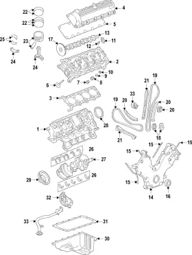 2l3z-6d309-aa Ford 1997-2025 Lincoln Engine Crankshaft Main Bearing