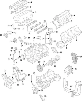 7t4z-6d309-b Ford Genuine Engine Crankshaft Main Bearing