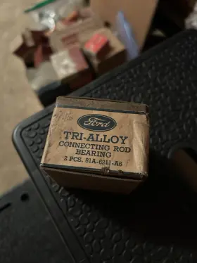 81a-6211-a6 Ford 1939/1942 Nos Rod Bearings Tri Alloy Std V8 90-hp