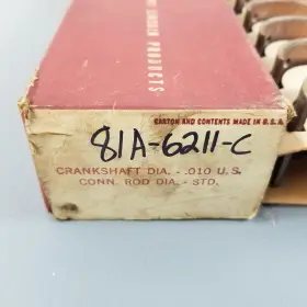 81a-6211-c Ford 4 New Nos Rod Bearings .010 1938 1939 1940 1941 1942 90 Hp 221 #3