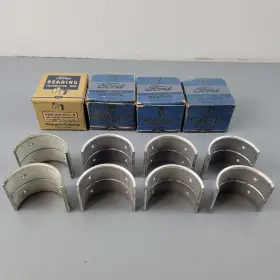 81a-6211-q Ford 4 Nos Rod Bearings .030 1938 1939 1940 1941 1942 90 Hp 221