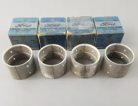81a-6211-q5 Ford 4 New Nos Rod Bearings .030 1938 1939 1940 1941 1942 90 Hp 221