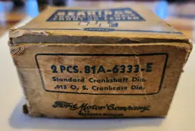 81a-6333-e Ford Nos 1939-1942 90 Hp Flathead Front / Center Crank Bearing Set
