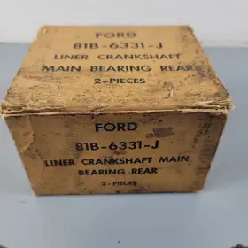 81b-6331-j Ford Nos 1939-47 Flathead Heavy Duty Rear Main Bearing Pair .003 #2