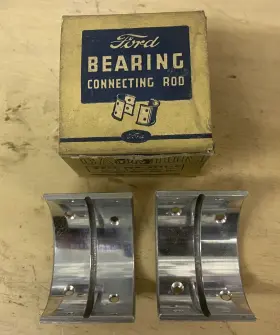 92a-6211-c Ford New Nos 1940 V8 60 Hp Rod Bearing Set .010 Us Oem