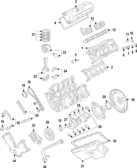 Br3z-6a341-a Ford Genuine Engine Crankshaft Thrust Washer