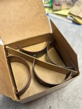 C0de-6211-a Ford 1961 1962 Nos Conn Rod Bearing Set Std Red 144-170 Econoline #2