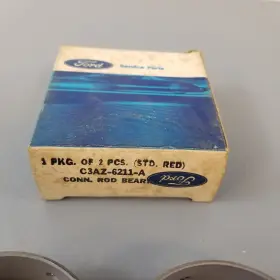 C3az-6211-a Ford 1 Pair New Nos 1958-1976 Mercury Connecting Rod Bearing Std Red #2