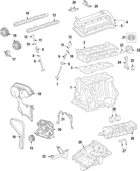 Ds7z-6333-g Ford Genuine Engine Crankshaft Main Bearing
