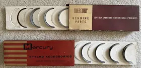 Edf-6211-b Ford 1958 1959 Mercury Red X 4 And Blue 3 Connecting Rod Bearings Edf 6211 Oem