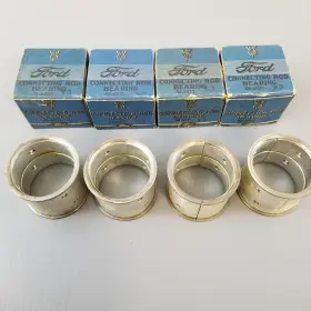 48-6211-x3 Ford Fomoco Set Of New Nos 1932-1938 Flathead V8 90 Hp Rod Bearing .002 #2