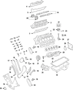 Jr3z-6333-m Ford Genuine Engine Crankshaft Main Bearing