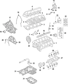 Lc3z-6211-b Ford Genuine 2020-2024 - Connecting Rod Bearing
