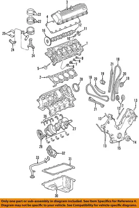 2l3z-6d309-ea Ford Oem Oem-engine Crankshaft Main Bearing 2l3z6d309ea