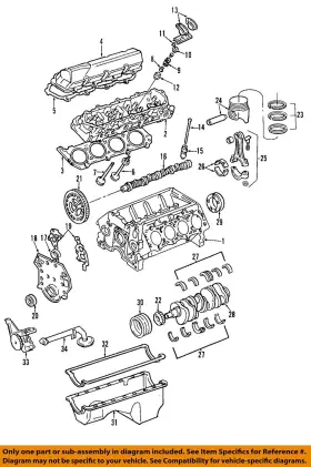 F4tz-6a251-a Ford Oem 95-02 E-350 Econoline Club Wagon Camshaft Cam-bearing F4tz6a251a