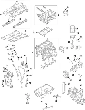 Pv4z-6211-aa Ford Genuine Connecting Rod Bearing