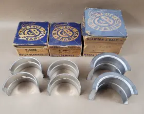 S4086-s4089 Ford New Nos 1936-1938 Flathead V8 Main Bearing Set S4086 S4089 Standard Size