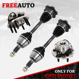 Freeauto 120sc2m17050yx2 M073001x2 Front Cv Axle Wheel Bearing Hub For Silverado Sierra 1500 Gmc Yukon Escalade 4wd