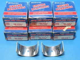 General Motors 513313 Set 6 Nos Gm Moraine 1941-1954 Pontiac 239 L6 Connecting Rod Bearings .001 Us