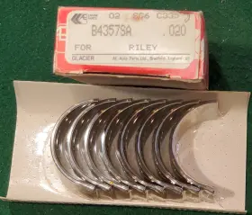 Ba357sa Glacier Rod Bearing Set .020 For Riley One Point Five Mg Mga Mgb Nash Metropolitan