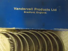 Vp91143 Glacier-vandervell Ford Anglia Cortina Lotus Elan Europa Morgan 4 Main Bearing Set Tri-metal Nos #3