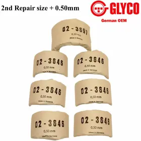 11211706864 Glyco 1995-08 Bmw 3 5 M X Z 2nd Us 0.50mm 59.50mm Main Bearing Set German Oem #2