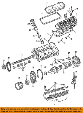 12529885 Gm Oem-engine Crankshaft Main Bearing