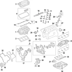 12583256 Gm Genuine Bearing Set