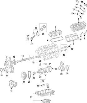 12729654 Gm Genuine Crankshaft Bearing #2