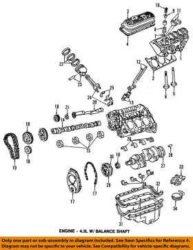 19256449 Gm Oem-engine Crankshaft Main Bearing