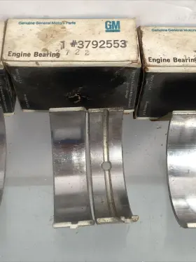 3792553 Gm Nos 1962 - 1975 Chevrolet Set Of 6 Crankshaft Main Bearings Unit #3