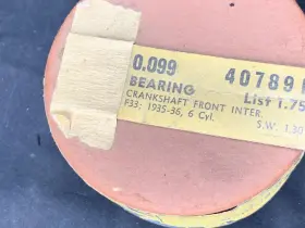 407891 Gm Chevrolet Crankshaft Front Engine Bearings Group 0.099 Genuine #2