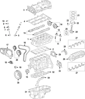 55590352 Gm Genuine Engine Crankshaft Bearing Set 55590352 Gm Genuine Engine Crankshaft Bearing Set