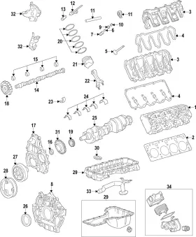 12631286 Gm Genuine Parts Engine Camshaft Bearing