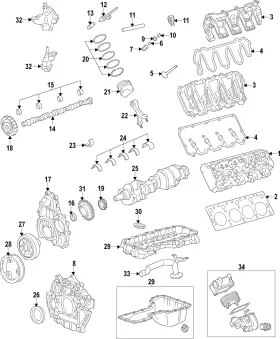 12704537 Gm Genuine Parts Crankshaft Bearing