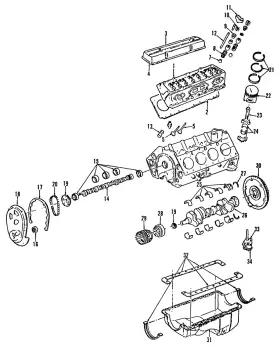 89060460 Gm Genuine Parts Crankshaft Bearing #3