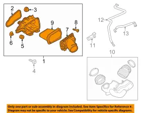 23108935 Gm Oem 14-16 Corvette Engine Air Cleaner-air Cleaner Assy