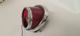 Guide 15 65 Vintage Sae Rb Reverse Tail Light Lens With Chrome Bezel Bel Air #2