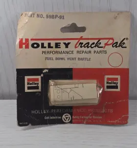 59bp-91 Holley Trackpak Vintage Fuel Bowl Vent Baffle Whistle On Card Rare