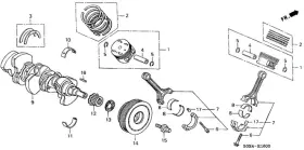 13215-p8f-a02 Honda Genuine Bearing E Connecting Rod Pink Glacier Daido