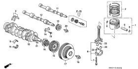 13215-pah-t01 Honda Genuine Engine Connecting Rod Bearing