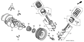 13324-pl2-j02 Honda Genuine Bearing D Main