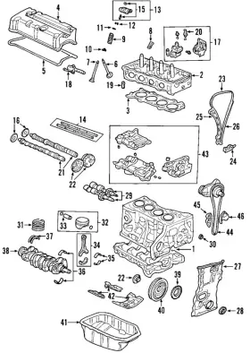 Honda 13344-pna-003 Genuine Engine Crankshaft Main Bearing