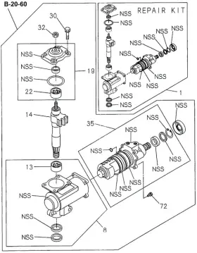 8-94240-939-0 Honda Genuine Bearing Shaft Cover Side Steering Unit