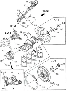 Honda 8-97072-986-0 Genuine Metal Set Connecting Rod Yellow