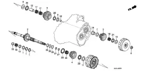 90441-pg4-000 Honda Genuine Washer Thrust 36.5x55x4.00